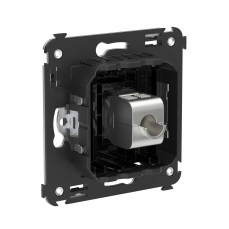 4402793 | Компьютерная розетка RJ-45 без шторки в стену, кат.6 одинарная экранированная, "Avanti", "Черный квадрат"-2