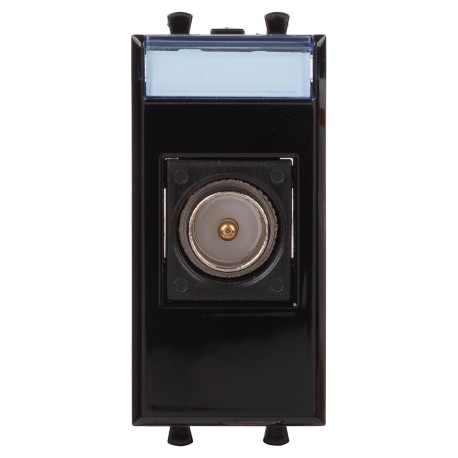 4402501 | Розетка TV оконечная модульная, "Avanti", "Черный квадрат", 1 модуль