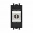 4412791 | Компьютерная розетка RJ-45 без шторки модульная, кат.6 экранированная, "Avanti", "Черный матовый", 1 модуль