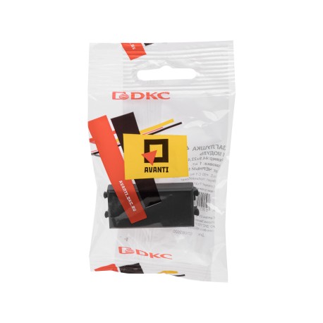 4412991 | Заглушка модульная, Avanti, Черный матовый, 1 модуль-4