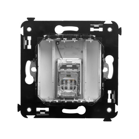 4404393 | Компьютерная розетка RJ-45 в стену, кат.6 одинарная экранированная,Avanti,Закаленная сталь-2