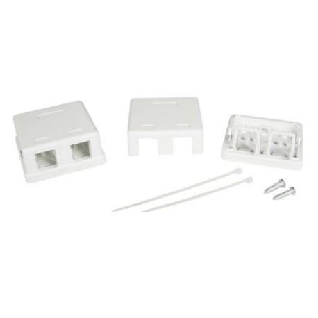 RNW2WH | Универсальная розетка, 2 порта для модулей Keystone