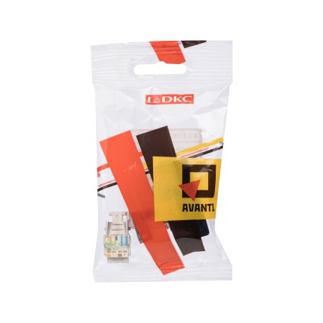 4402391 | Компьютерная розетка RJ-45 модульная, кат.6 экран, "Avanti", "Черный квадрат", 1 модуль-4