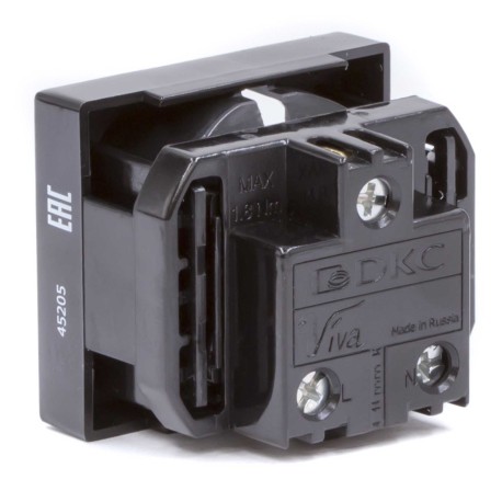 45205 | Розетка силовая, ''Viva'', 2 мод., цвет че-3