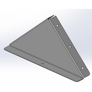 UKH203HDZL | Заглушка к двускатной крышке 300, цинк-ламельное
