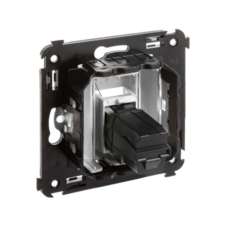 4404403 | USB 2.0 розетка одинарная в стену, тип А-А, Avanti, Закаленная сталь-3