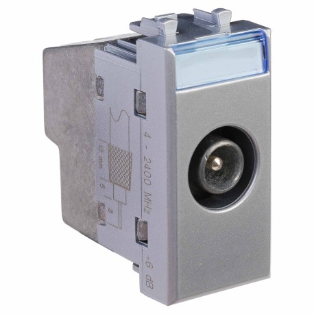 4404511 | Розетка ТВ проходная Закаленная сталь Avanti, 1 мод-1