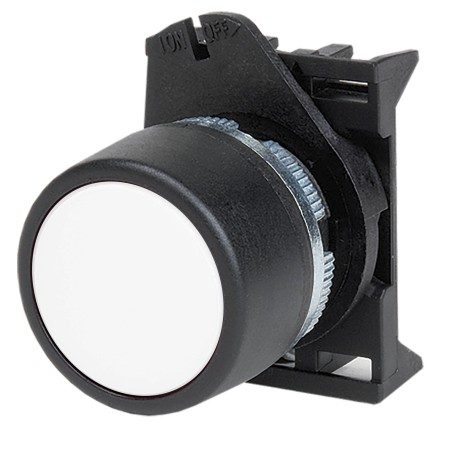 ABHTR5 | Кнопка плоская без фиксации, белая