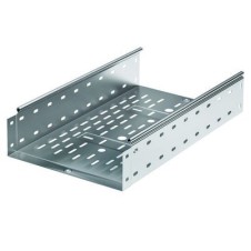 Лоток перфорированный 400х80, L=2000, 1.0мм, цинк-ламельное