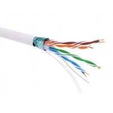 Информационный кабель экранированный F/UTP 4х2 CAT5E, LSZH, белый
