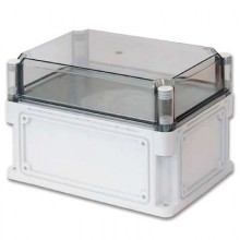 Корпус 300х150х195 IP67 фланцы, прозрачная крышка (выс.крышки 70)