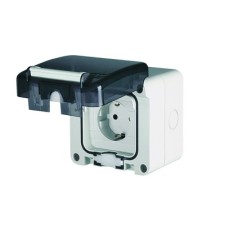 Розетка для поверхностного монтажа. Защита IP66 с вставленной вилкой