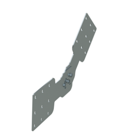 UVH020HDZL | Соединитель шарнирный вертикальный H200, цинк-ламельное