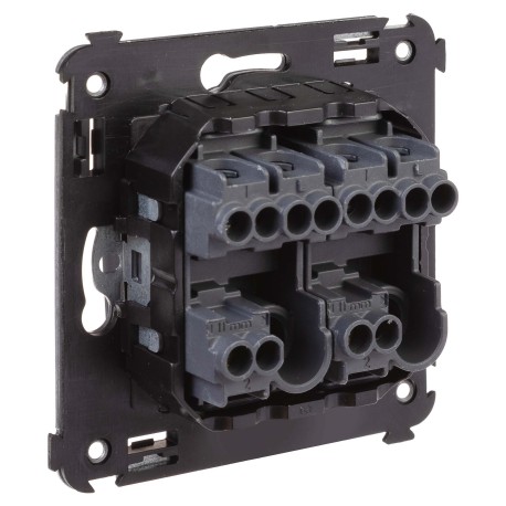 4412114 | Переключатель двухклавишный в стену, Avanti, Черный матовый-3