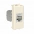4405791 | Компьютерная розетка RJ-45 без шторки модульная, кат.6 экранированная, "Avanti", "Ванильная дымка", 1 модуль