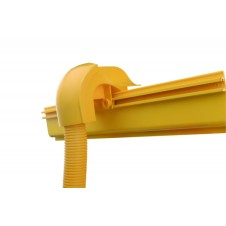 Ответвитель-крышка Т-образный вертикальный вниз 143х90 мм с трубой