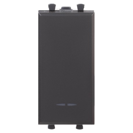 4412151 | Кнопка модульная, Avanti, Черный матовый, 1 модуль