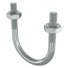 Скоба монтажная BHU, U-образная с гайками, резьба М8, для труб ⌀1 1/4"