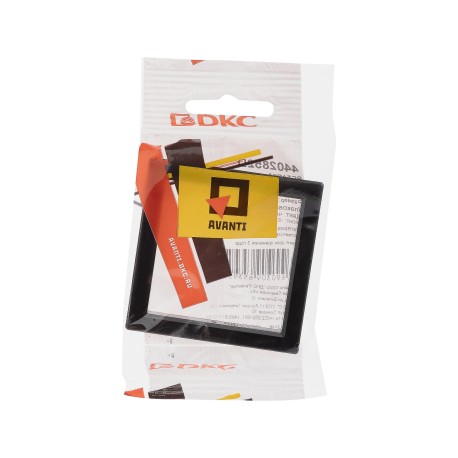 4402852D | Декоративная вставка для металлических рамок Avanti черная, 1 пост (2 мод.)-4