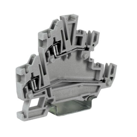 ZHC200GR | Клеммный зажим. Двухуровневый. Со штыревыми контактами. Тип HCD.1/GR. Серый. 1,5 кв.мм.