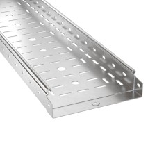 Лоток перфорированный 600х50, L=3000, 2.0мм, алюминий