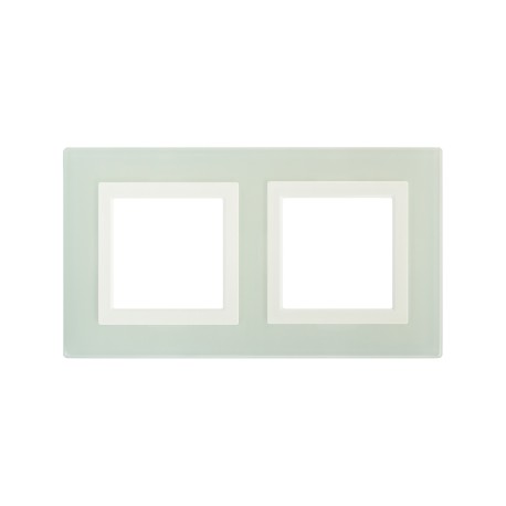 4406824 | Рамка из натурального стекла, "Avanti", светло-зеленая, 4 модуля