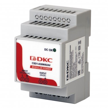 XCSD1030W024VAA | Источник питания "MODULAR POWER", однофазный, 30Вт, 1.25А, 24В