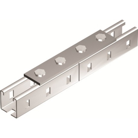 BMD1012HDZ | Пластина соединительная BMD-10, с 4 отверстиями, L=190мм, горячеоцинкованное