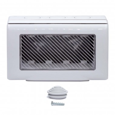 54755 | Модульная настен. коробка для эл/устан. изделий VIVA, IP55, 4мод. 54755 | Модульная настен. коробка для эл/устан. изделий VIVA, IP55, 4мод.