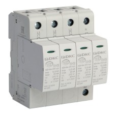 УЗИП, класс I+II, 4-полюсный, L1-L2-L3-N-PE, 12.5кА