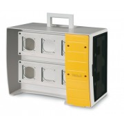 MBOX2. Корпус на 16 модулей и 6 постов с основанием 70х87 мм.