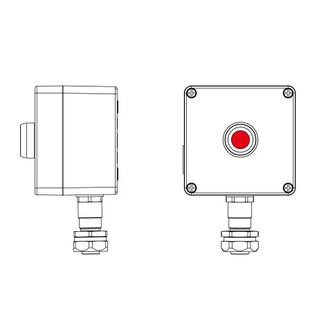 2201.121.22.120F | Взрывозащищенный пост управления из алюминия CPE-A-12-(1xP1R(11))-1xKAEPM2MHK-20(C)1Ex d e IIC Т5 Gb / Ex tb IIIC T95°C Db IP66