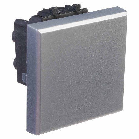 4404122 | Инвертор одноклавишный модульный, "Avanti", "Закаленная сталь", 2 модуля-1