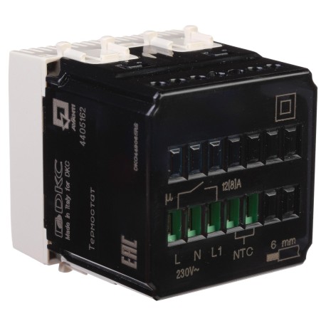 4405162 | Термостат модульный для теплых полов, "Avanti", "Ванильная дымка", 2 модуля-3