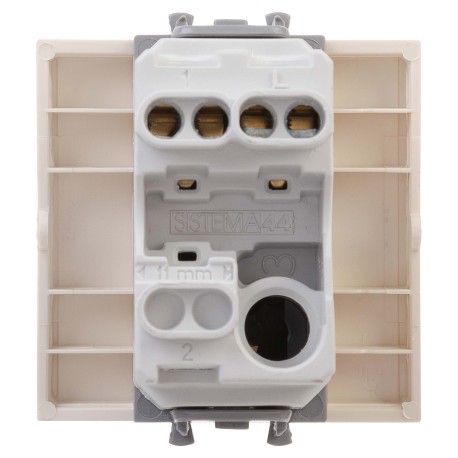 4405152 | Кнопка одноклавишная модульная, "Avanti", "Ванильная дымка", 2 модуля-2