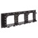 4402916 | Рамка-суппорт "Avanti" для "In-liner Front", черный, 6 модулей