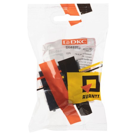 4402532 | Розетка TV-FM-SAT модульная, "Avanti", "Черный квадрат", 2 модуля-4