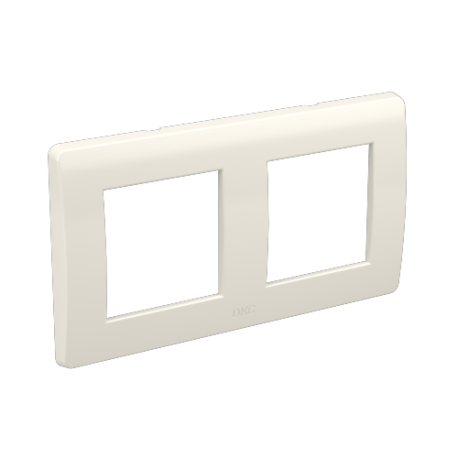 75012W | Рамка на 2+2 модуля (двухместная), белая, RAL9010