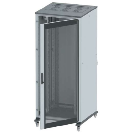 R5IT3866GS | Напольный шкаф 38U Ш600хГ600 передняя дверь стекло, задняя глухая дверь, крыша укомплектована вводом и заглушками