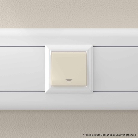 4405152 | Кнопка одноклавишная модульная, "Avanti", "Ванильная дымка", 2 модуля-5