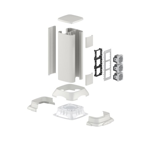 19531 | Миниколонна алюминиевая 0,35 м, цвет светло-серебристый металлик-4