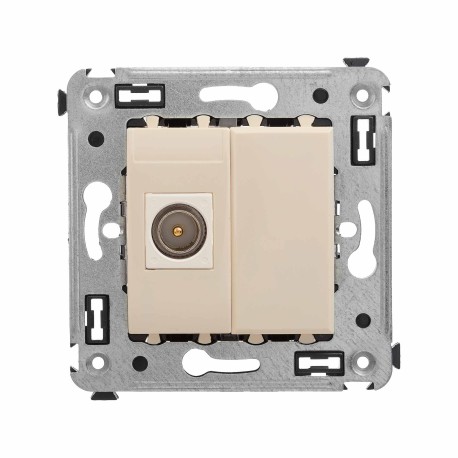 4405503 | Розетка TV одиночная в стену, "Avanti", "Ванильная дымка"