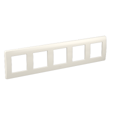 Рамка на 2+2+2+2+2 модуля (пятиместная), белая, RAL9010