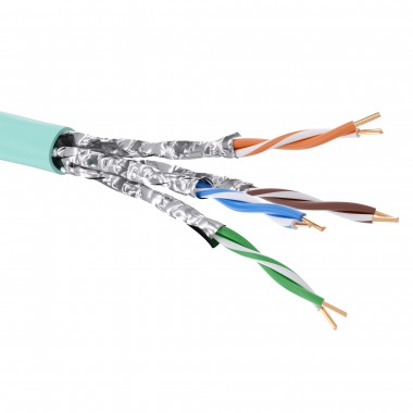 RN6AUUA01AQ | Кабель CAT 6А, U/UTP, нг(А)-HF, бухта 500м, аква