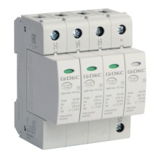 УЗИП, класс II, 4-полюсный, L1-L2-L3-N-PE, 40кА