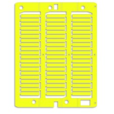 Маркировка для провода, жесткая, для трубочек. 4х23мм. Желтая