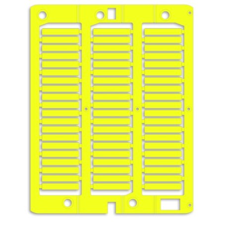 NUT23Y | Маркировка для провода, жесткая, для трубочек. 4х23мм. Желтая