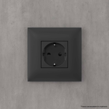 4412003 | Розетка в стену, 2P+E, с з/ш, Avanti, Черный матовый-5