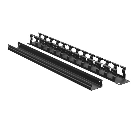 R5CP1941HEB | Кабельный органайзер с крышкой 1U, глубина 40 мм, для 19 IT-корпусов ДКС серии STI/CQE, RAL9005-1