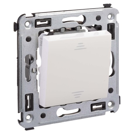 4400113 | Переключатель одноклавишный в стену, "Avanti", "Белое облако"-1